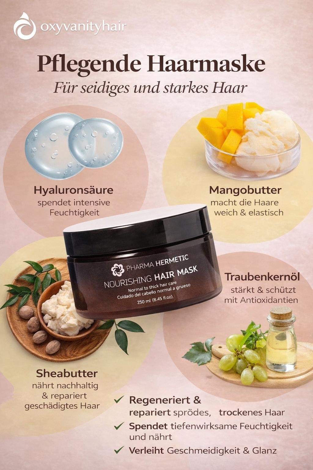 Pharma Hermetic Nourishing Hair Mask – 250 ml