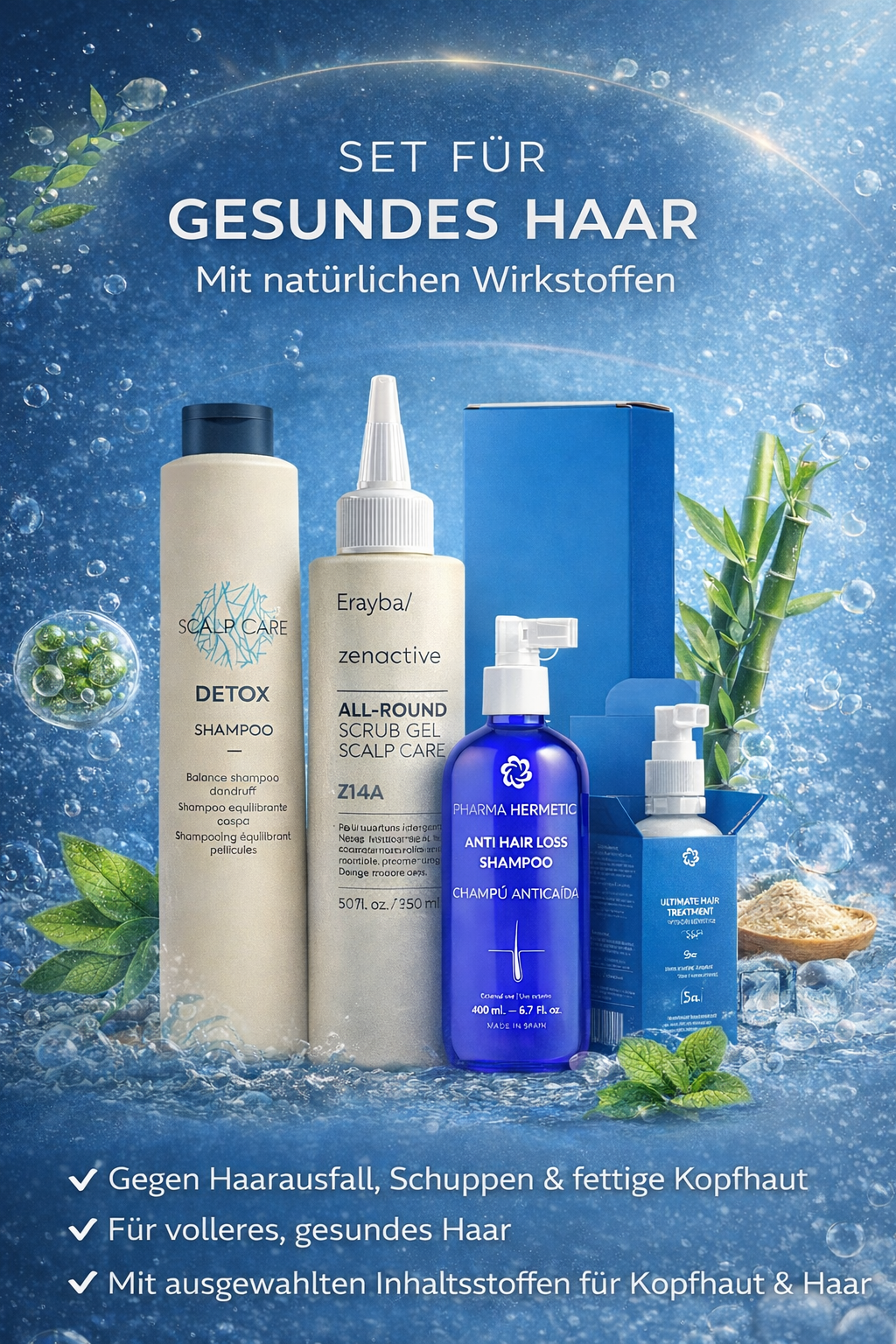 STARTER KIT – Ganzheitliche Pflege für Kopfhaut & Haar